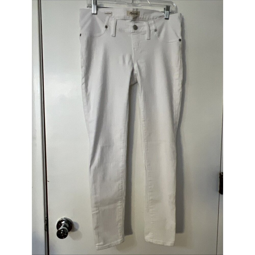 Madewell White Maternity Skinny Jeans Denim Pants Women Size 28